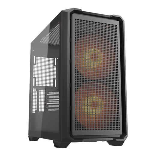 骨伽【小乘风MX600 MINI黑色+灵境V2 PRO 1正叶+2反叶】 快折式机箱 / ARGB无限镜风扇