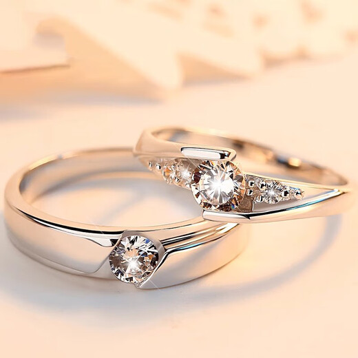 Facou platinum ring for couples to stay together pt950 platinum diamond ring proposal wedding birthday anniversary gift platinum model-women's ring