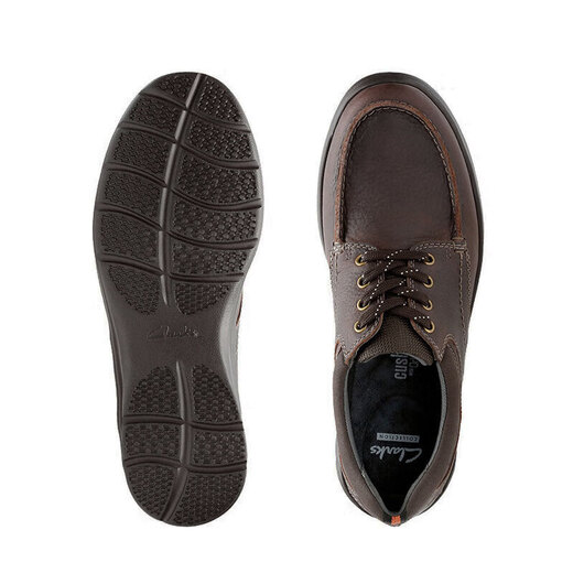 Zapatos para hombres de Clarks para el verano cómodos zapatos de cuero casual resistente al desgaste Cotrell.