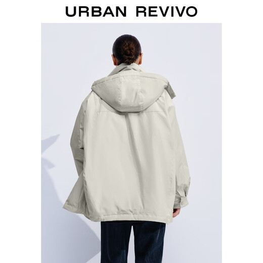 UR новая зимняя женская повседневная простая темпераментная пуховая куртка с капюшоном UWG150079+ Хаки S