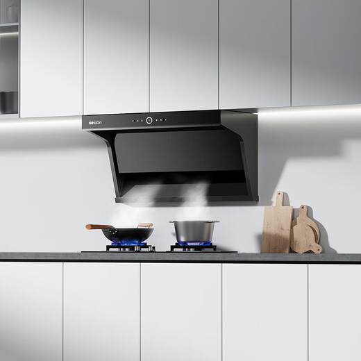 Sacon top-side double-suction range hood household 23m copper wire motor [20% off national subsidy immediately] hot melt self-cleaning intelligent wave-waving household drain removal Y8272
