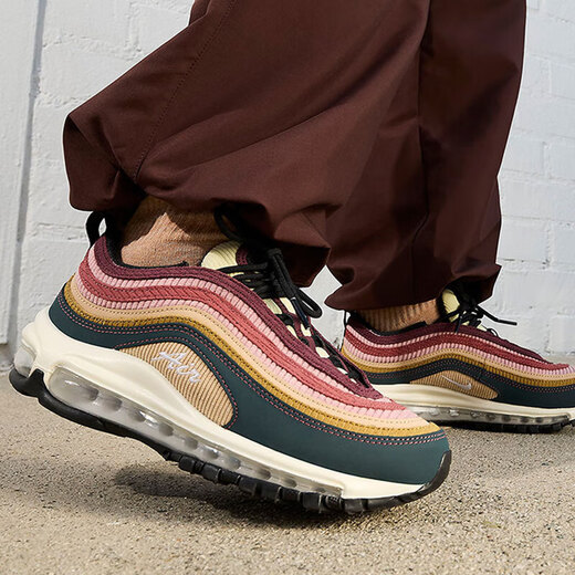 Nike (Nike) Frauenschuhe 2025 Neuer Sommer Air Max 97 Luftkissen Sport und lässige Laufschuhe DH1592 FB8454-300 36.5