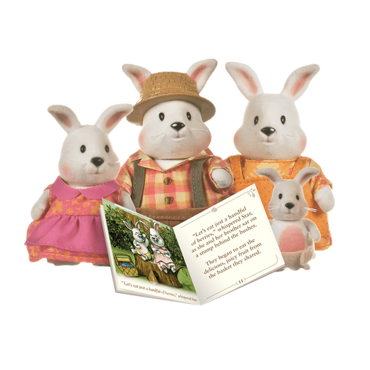 
[70% new]L/rsquoil Woodzeez Little Tree Spirit Animal Family Series White Rabbit Family Role Playing House Animal Characters Love Cultivation Children's Toy Gift 3 Years Old + 6006Z