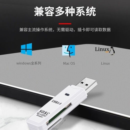 S Steig Thrope Card Reader USB3.0 Hochgeschwindigkeits-Multifunktions-All-in-One-SD-Speicherkarte TF-Konverter Typec Computer Card U Disk integriertes OTG-Auto Universal für Kamera-Mobiltelefon [Active Model] White 2.0 [SD/TF-Karte Zwei-in-Eins-Karten]