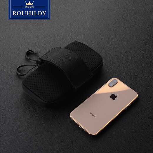 Nordstein running arm bag men's sports equipment mobile phone bag arm mobile phone bag arm bag arm sleeve wrist bag black