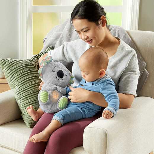 Fisher-Price Baby Educación temprana Koala Plush Toys Machine Sound Machine Iluminación de música personalizable adecuada para recién nacidos Grt59
