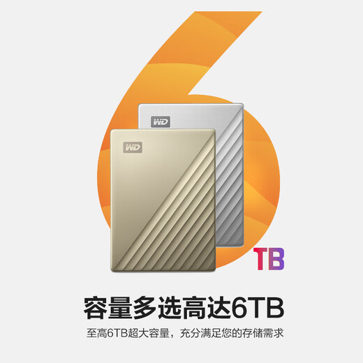 Western Digital (WD) 4TB mobile hard drive type-c Ultra series 2.5-inch gold mechanical hard drive laptop external encryption compatible with Mac large-capacity home storage