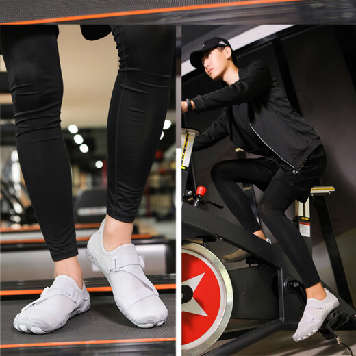 Ershanji Indoor Fitness Shoes Women's Jump Rope Pilates Jump Exercise Yoga Shoes Casual Non-Slip Training Squats and Deadlifts Outdoor Shoes Multifunctional Sports Shoes White Size 37