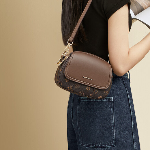 
Red Dragonfly [Hot Sale] Bag for Women 2024 New High-end Texture Shell Bag One-Shoulder Crossbody Bag for Women Coffee Color