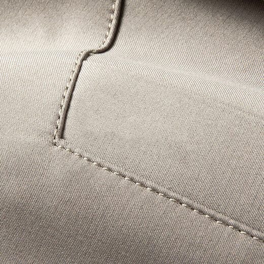 MONTAGUT Mulberry Silk Men's Breathable Jacket Casual Lapel Inner Plaid Solid Color Men's Jacket JC Khaki XL