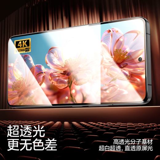 Flash Magic second unlock, suitable for Redmi k90 promax tempered film, anti-blue light, no white edge, upgraded anti-explosion, anti-fingerprint, anti-scratch mobile phone film, enhanced version | anti-explosion, anti-fingerprint 2 pieces + artifact for Redmi k90