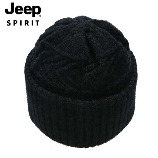 JEEP hat men's woolen hat thickened warm knitted hat autumn and winter ear protection cold winter hat peaked cap A0638