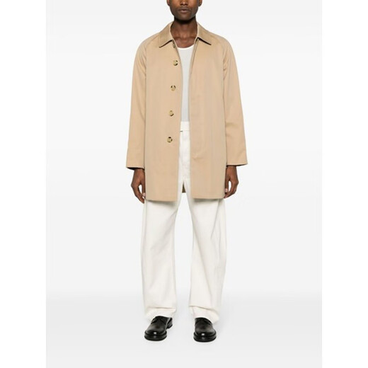 博柏利（BURBERRY）新年礼物香港直邮Burberry 巴宝莉 男士 长袖风衣 8079393 黄色-仓O74a 均码 48