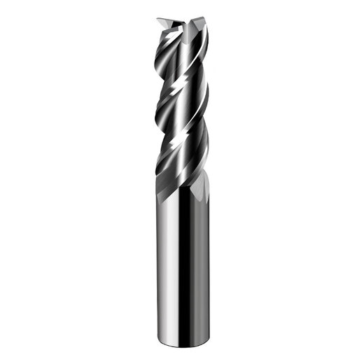 60 degree tungsten steel aluminum milling cutter 3-edged high-gloss mirror flat-bottomed knife Aluminum alloy special high-efficiency alloy polishing milling cutter D16*75*16*150*3F*60G aluminum high-gloss