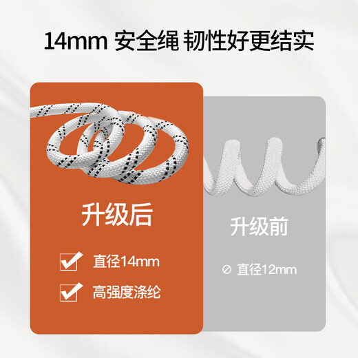 Xinggong five-point new national standard safety belt, high-altitude work anti-fall safety rope with buffer bag and double small hooks