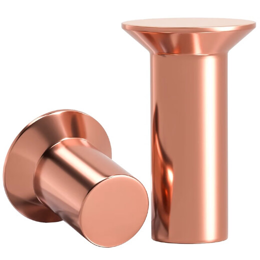 Fengji national standard copper percussion countersunk head rivets GB869 solid flat head flat cone head copper rivets M2M3M4M5M6M8 M2*8 300 pieces