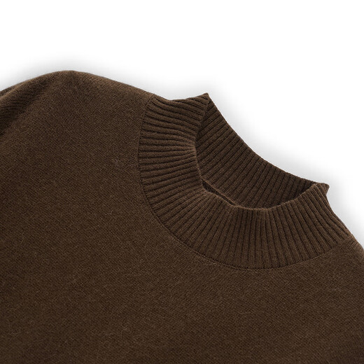 Fragment (dribs&drabs) suit for women winter new v-neck simple tassel stacked vest half high collar splicing elegant long skirt dark coffee L