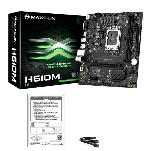 英特尔（Intel）12代酷睿CPU处理器 铭瑄H610主板CPU套装 板u套装 【挑战者】H610M D4 i3-12100F 盒装