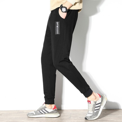 Tiger Trace Sport Hosen Herren Dünne Sommerhosen gerade lose Lose großer Baumwoll -Laufübungen geschlossene Kellner Hosen Freizeithosen Grau (9898 geschlossen) 3xl