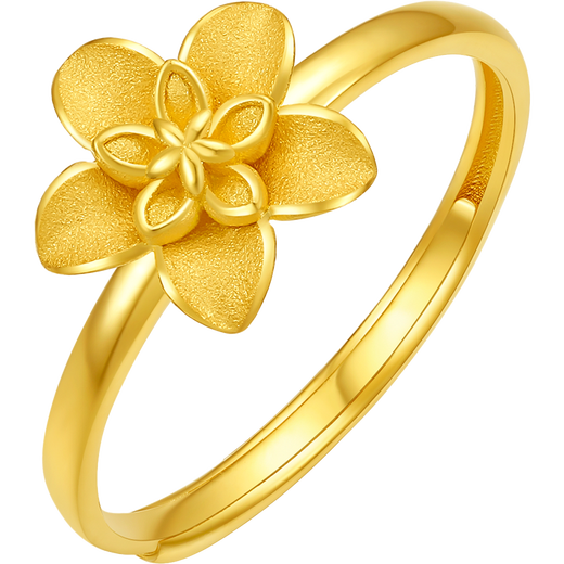 Saturday Fuchunhuaqiulan 5G craft gold ring birthday gift price A0114153 Huokou No. 13, about 3.4g