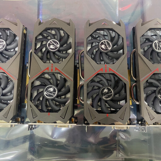 Yingchi GTX750TI 1050 1060 1660 99 Nuevo seguro de dos años Mito negro Wukong 3a Card de gráficos de juegos 3D colorido 1060 6g Netchi/E-Sports