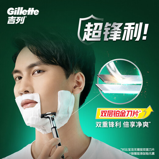 Gillette Blade adaptada a Weifeng 5-Head Shaving Blade Gillette Blade Head Falso