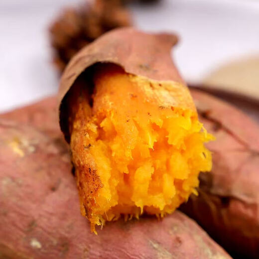 Baocai Yanshu No. 25 Sugar Heart Sweet Potato Authentic Oily Smoked Sweet Potato Roasted Sweet Potato Roasted Sweet Potato Origin Straight Sweet Potato Net Weight 4.3-4.7Jin Jin equals 0.5kg Single fruit 80g+