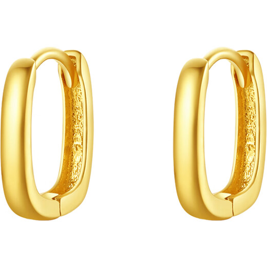 Saturday Blessing Yellow 18K Gold Earrings Earrings Colored Gold Earrings Birthday Gift for Women C0913663 Pair