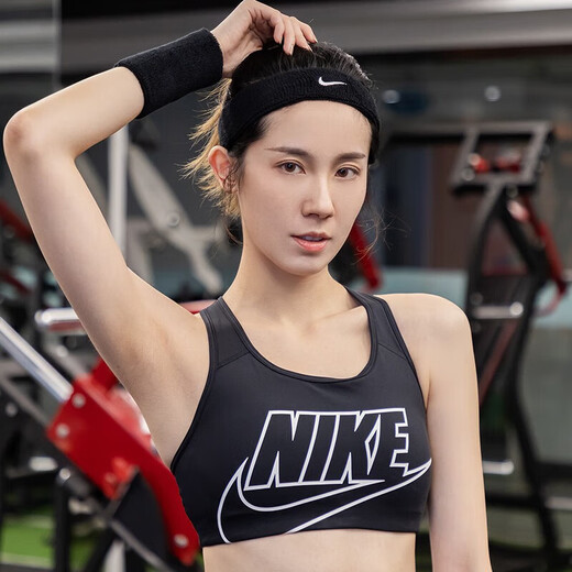 Nike (Nike) Hommes et femmes Sports Hairband Couples Elastic Terry Hairband-Absorbing et Boup Band Wet Wiping Hairband AC2285-010 / Logo de broderie / modèle de vente à chaud OSFM