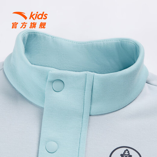 Anta Children's Sportswear Детский костюм 2024 Осень Осень Новые теплые брюки для пуловой толстовки с двумя частями.