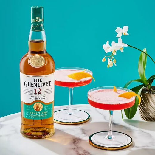 格兰威特（ThE GLENLIVET）12年陈酿苏格兰单一麦芽花果香威士忌洋酒 700ml 1瓶  