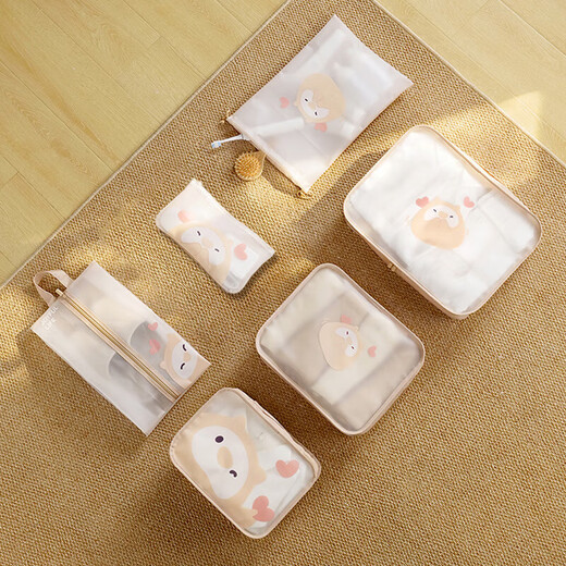 Forty thousand kilometers travel storage bag set suitcase clothes storage bag organizer bag portable underwear shoe packaging bag SW8507