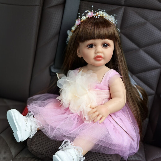Shantou Lincun Factory Direct Sales Rebirth Doll Full Vinyl Baby Doll Girl Toy Doll Dressup Model Sandals 1m