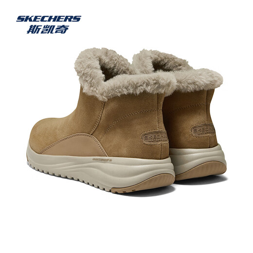 Chaussures féminines Skechers en hiver, bottes de neige simples, chaudes et confortables