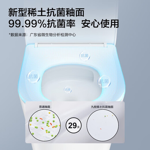 Jomoo Jiumu Badezimmerladen Toilette Glaze Haushaltsnähe Wassersparende Badezimmer gewöhnliche Toilette 1396 Siphon Impact Model 11322 großer Rohrdurchmesser Harnstoff formelle Modell Installation 305 mm '
