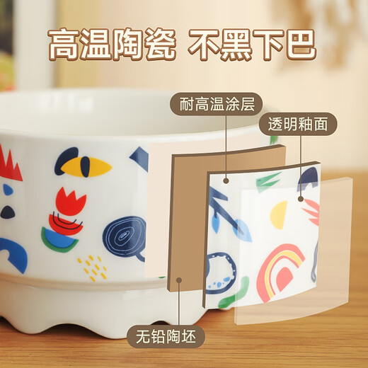Huayuan pet tools (hoopet) constant temperature cat ceramic water dispenser yogurt water bowl pet cat bowl kitten warm water dog heating insulation water drinker [Bohemia] constant temperature heating water bowl constant temperature heating water bowl 1000ml