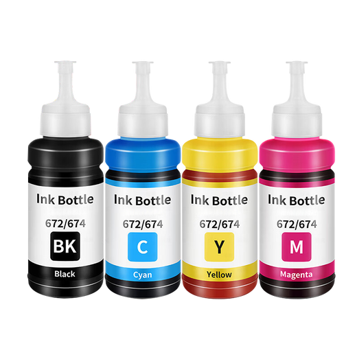 Shengmeijia eignet sich für EPSON L130L1300 L565L358L310L360L380 TINNELY TINGING TINTE PRINTER TINTRIDGE Originalqualität 672 Tinte Black*4