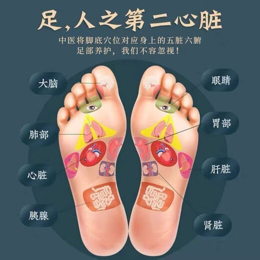 Baiyunshan Old Beijing Foot Patch Mugwort Warming Foot Patch Soles and Foot Patch Helps Legs, Sleep, Moisture, Big Belly, Whole Body, Five Boxes of Treatments