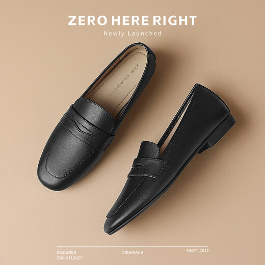 ZHR Loafers Женщины поездка в стиле удобная плоская одиночная обувь женщин модная кожа