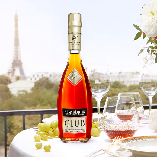 人头马（Remy Martin）CLUB优质香槟区干邑白兰地洋酒 350mL 1瓶