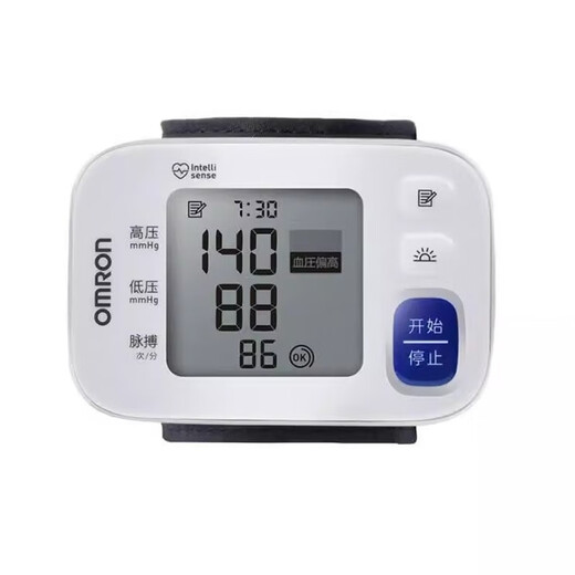 Omron Matidor de presión arterial Medición del instrumento Hogar de la presión arterial electrónica Hogar inteligente Sangre de muñeca de alta precisión de alta precisión inteligente para personas de mediana edad y ancianos -6182