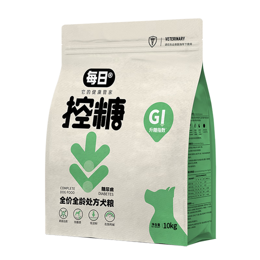 Daily dog food, special dog food for diabetes, low sugar, blood sugar control, full price puppy food, prescription food 10kg