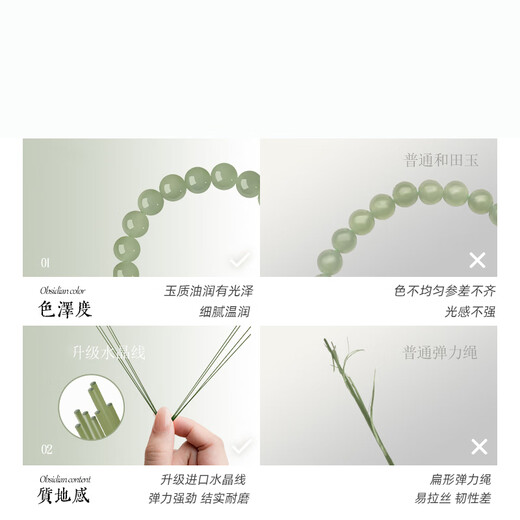 Jiada Baoya Natural Hetian Jade Grape Flesh Bracelet Women's Jade Bracelet Genuine Hetian Jade Birthday Gift (Grape Flesh Color) - Bead Diameter About 10mm