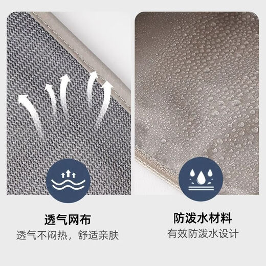 筏芯防盗包贴身腰包出国旅游运动隐形多功能男女护照防偷钱包收纳旅行 卡其色隐形+贴身+防盗