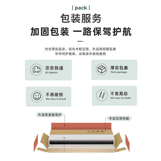 小匠材宿舍镜子全身镜贴墙自粘壁挂式家用卧室穿衣镜免打孔试衣镜40*150