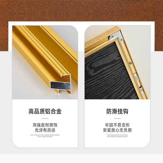 Chengpian Nuevo estilo chino Room Decorating Pintura Oficina Sofá Fondo de pared Pintura colgante Sala de té Mesa de té Hanging Landscape Painting Z4884 150*50cm (1.6 metros 2 metros Sofá) Surfal de textura + Aleación de aluminio negro Marco (notas de marco de oro)