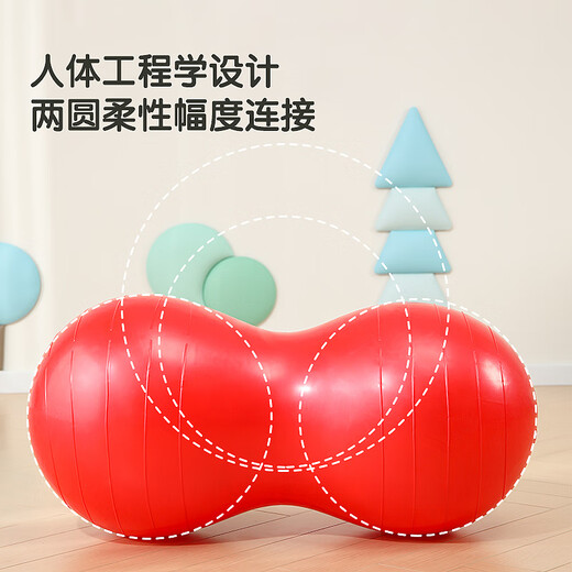 Lierui Yoga Ball Peanut Ball Children's Sensory Training Equipment Balanced Dalong Fitness Ball Pregnant Women's Massage Home Explosion-proof Blue Peanut Ball + Air Bucket