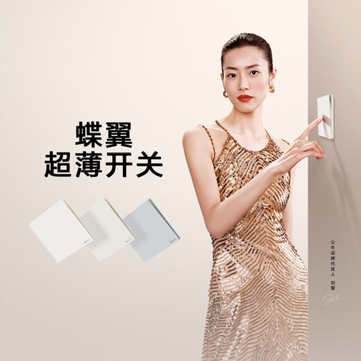公牛（BULL）开关插座五孔大面板插座网线网络86型墙面暗装G57肤感米绒白 一位电脑插座(六类）