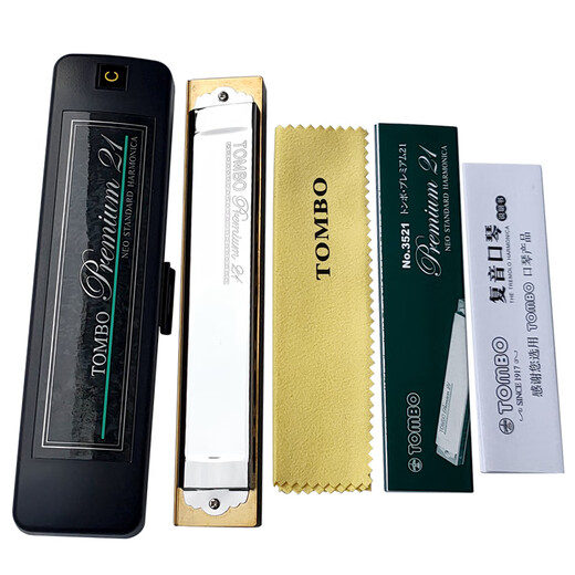 通宝日本原装进口 21孔复音口琴成人专业演奏级表演送人乐器口琴 3521 Am 和声小调