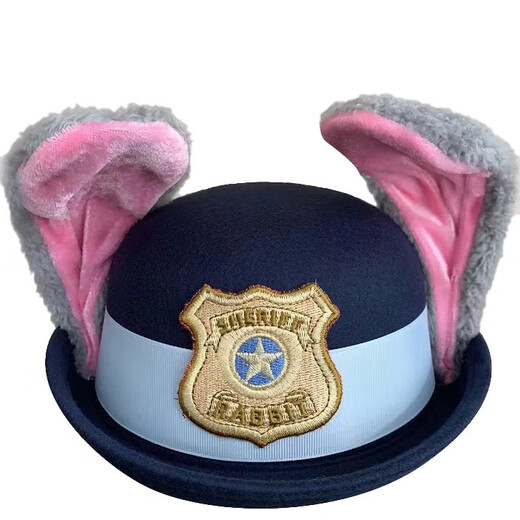 Im Herbst, Judy Hat Bunny Bowl Hat Crazy Zootopia Polizistin Judy Hat Kinderkopfschmuck Hairbandhut Judy Bunny (57 Stirnband Erwachsenenstil)